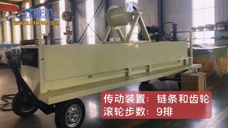 出口哥斯達黎加中拓KR18移動式全液壓閉口式屋頂面板成型機